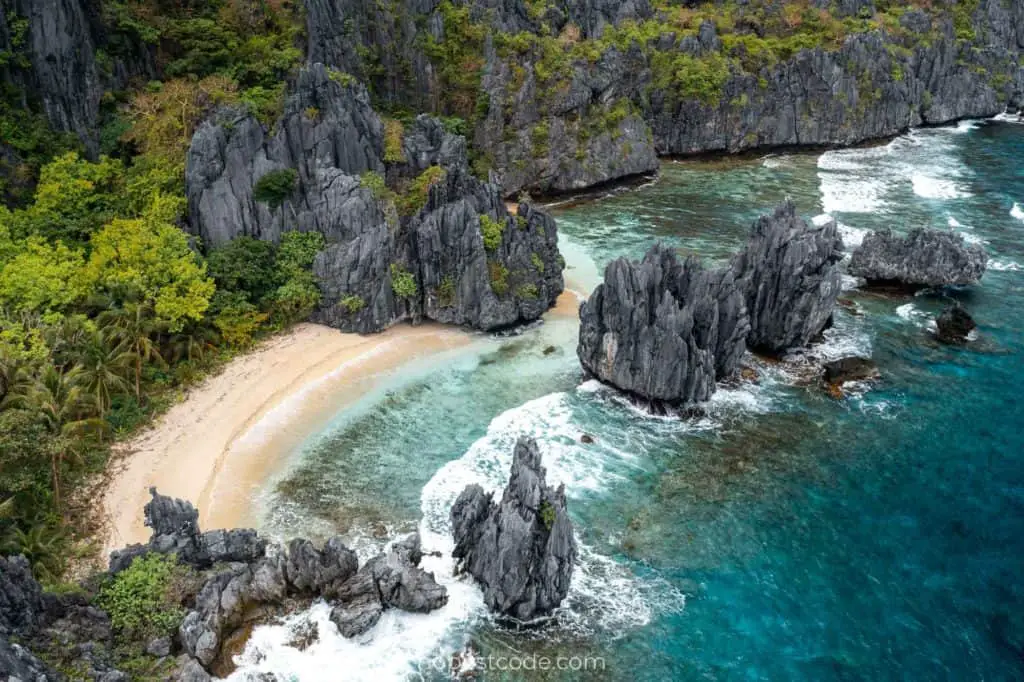 Secret Beach Matinloc Island Palawan